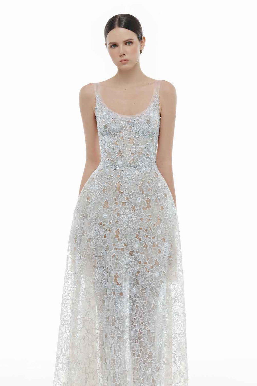 Seraphine Scoop Applique Maxi Dress