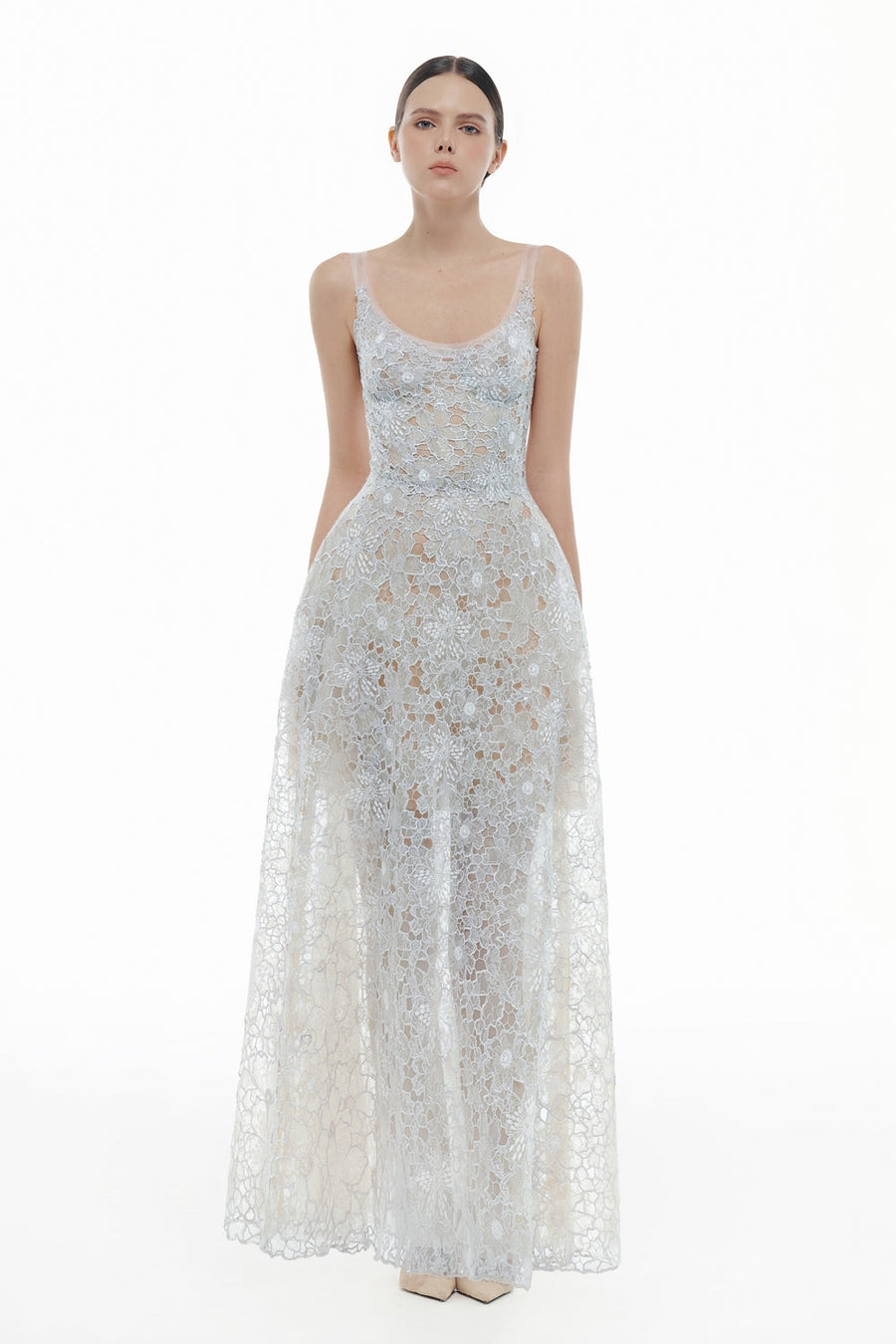Seraphine Scoop Applique Maxi Dress 5