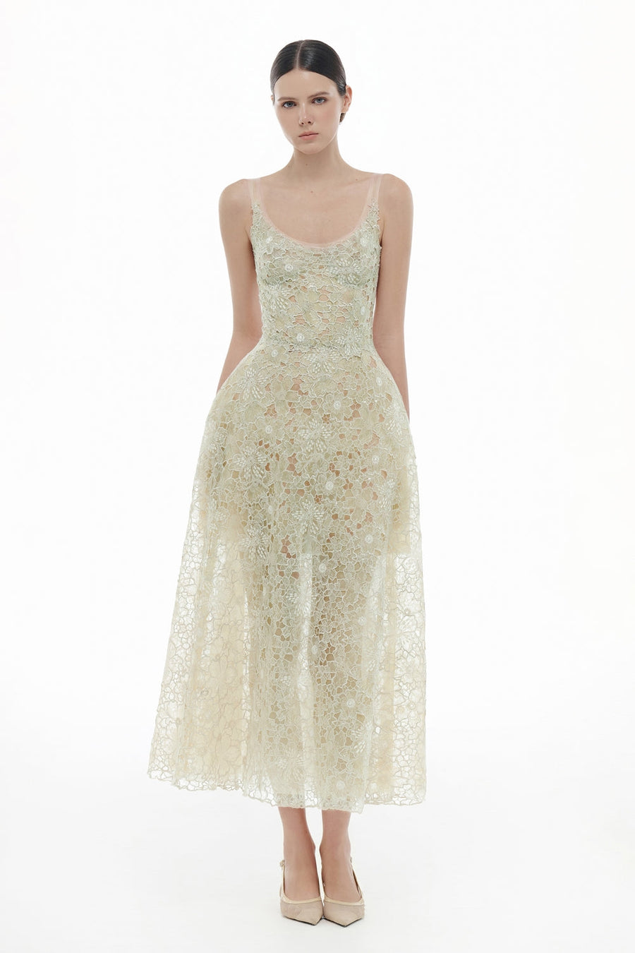 Seraphine Scoop Applique Maxi Dress 11