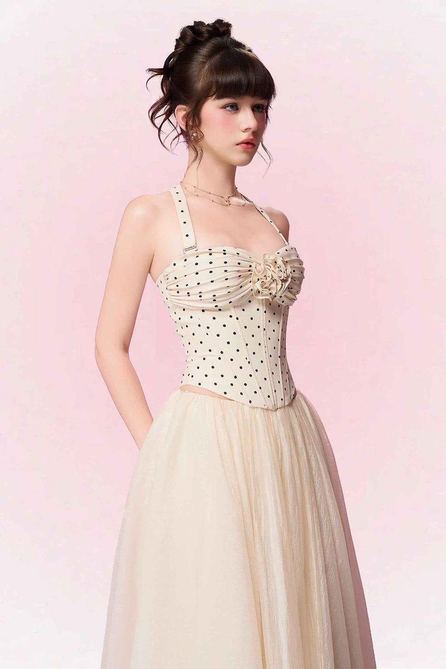 Serena Halter Applique Top