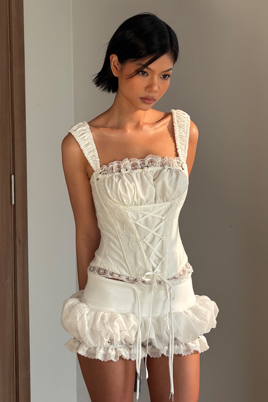 Shimmer Square Neck Top 2