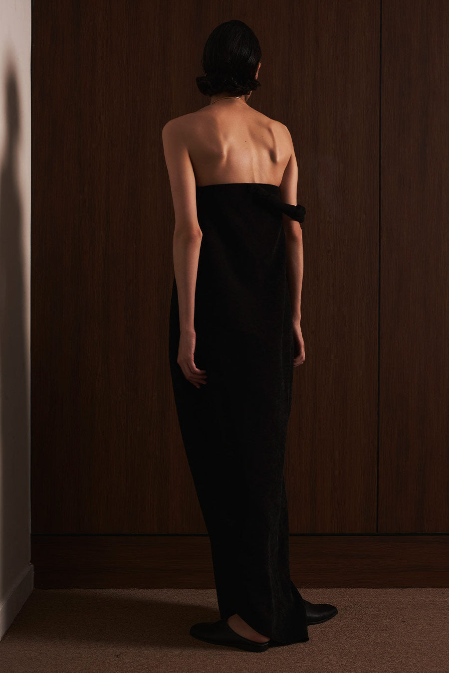 Nhung Cocoon Off-Shoulder Velvet Maxi Dress 9