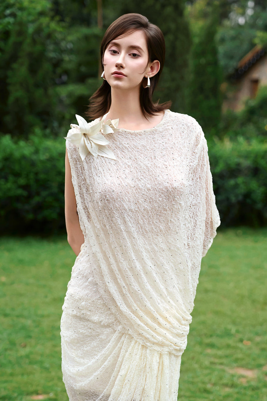 Soften Asymmetric Draped Top 3