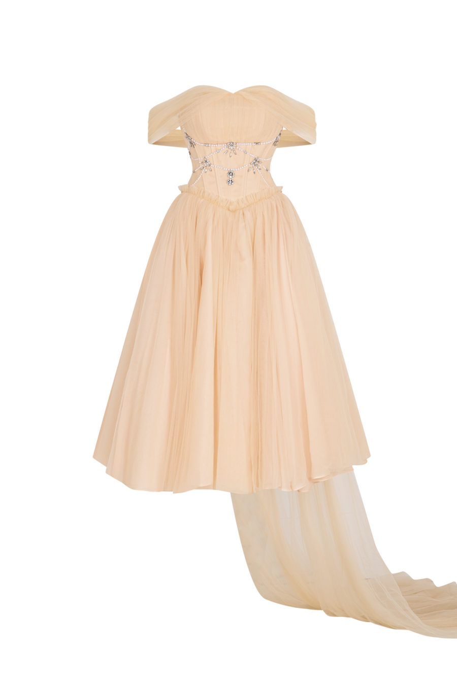 Solea Off-Shoulder Bead Midi Dress 1