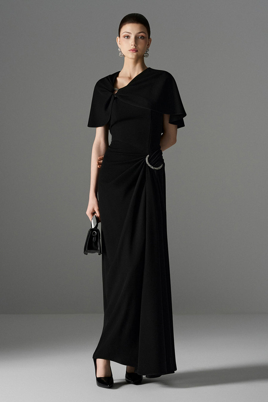 Starlight Cape Sleeve Maxi Dress 2