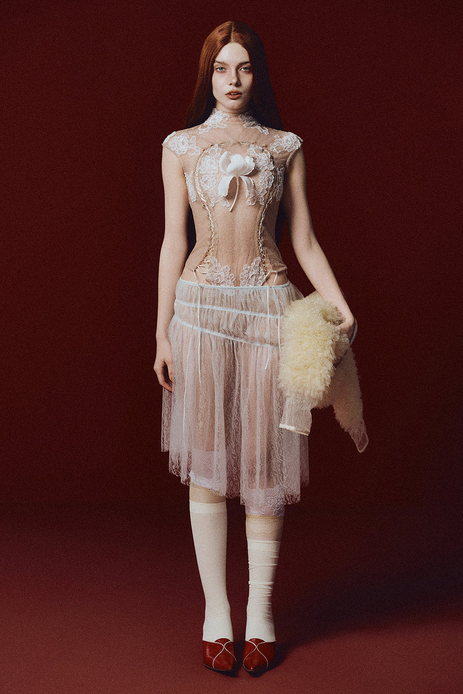 Sylphide A-line Gathering Skirt 1