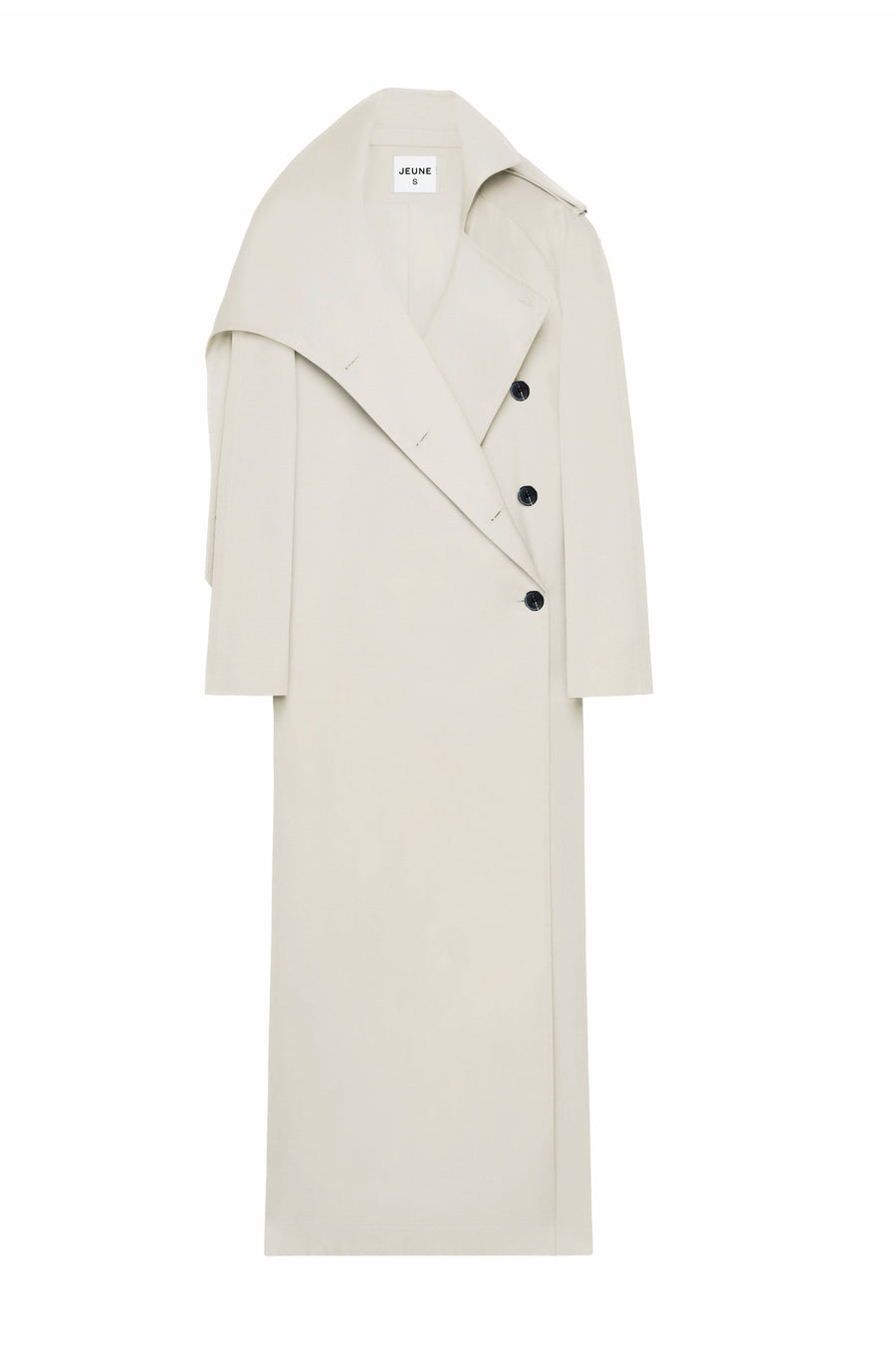 Sylvie V-Neck Cotton Trench Coat 1