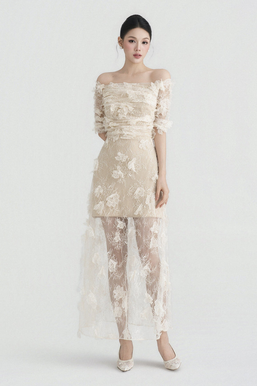 Sollen Applique Midi Dress 2