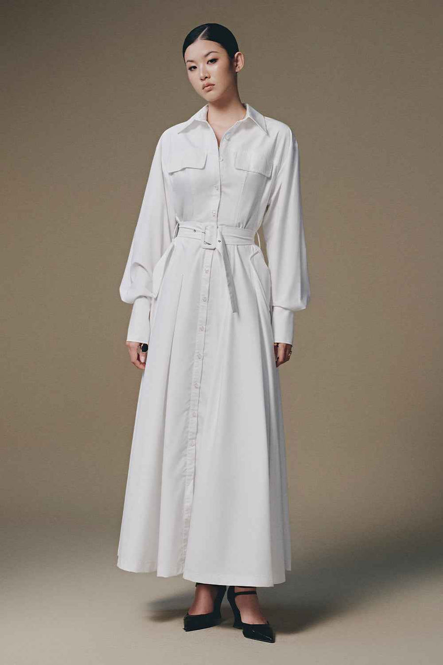 Thera Bishop Sleeve Maxi Dress