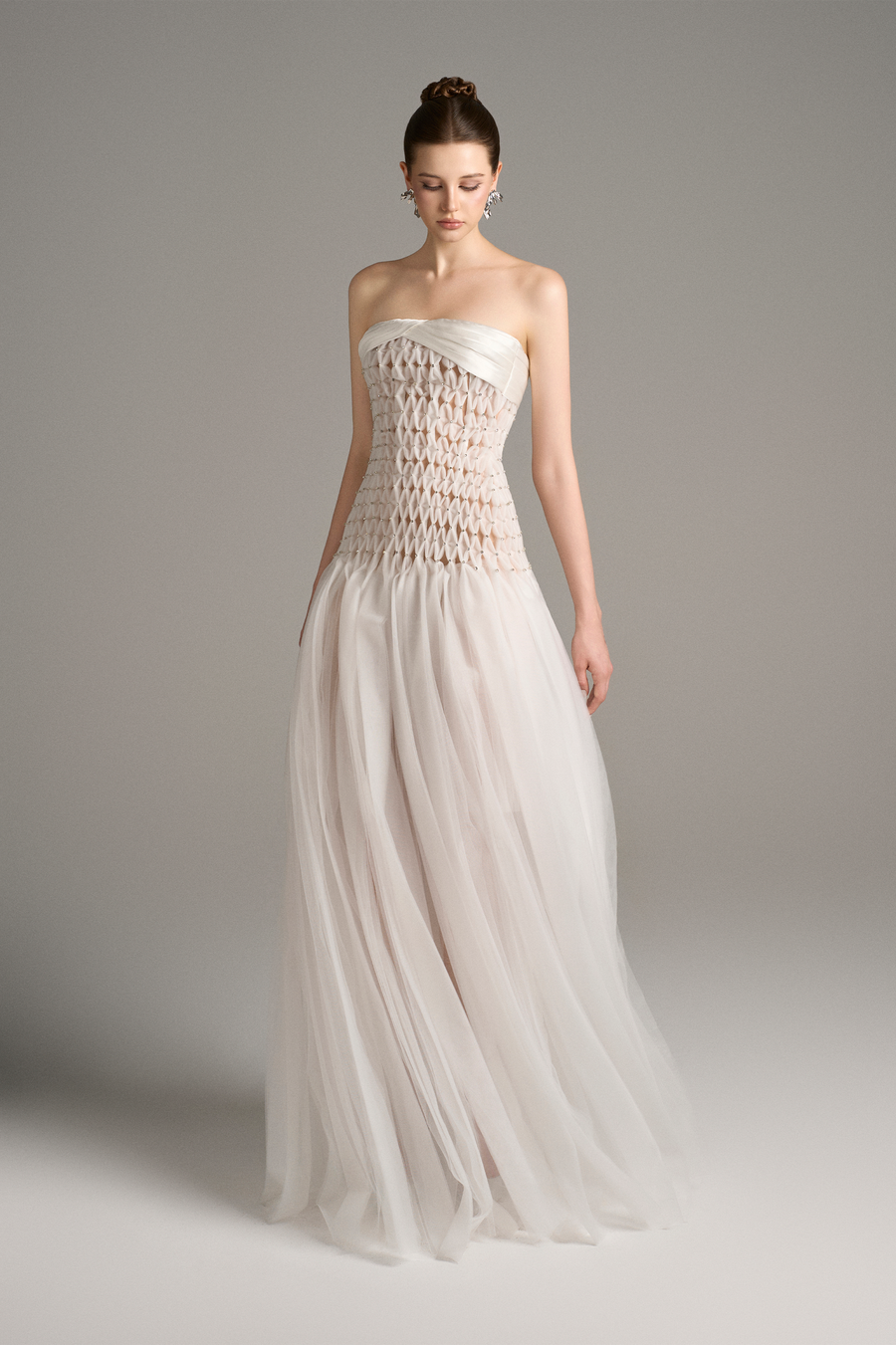Tuscany Strapless Drop Waist Maxi Dress 1