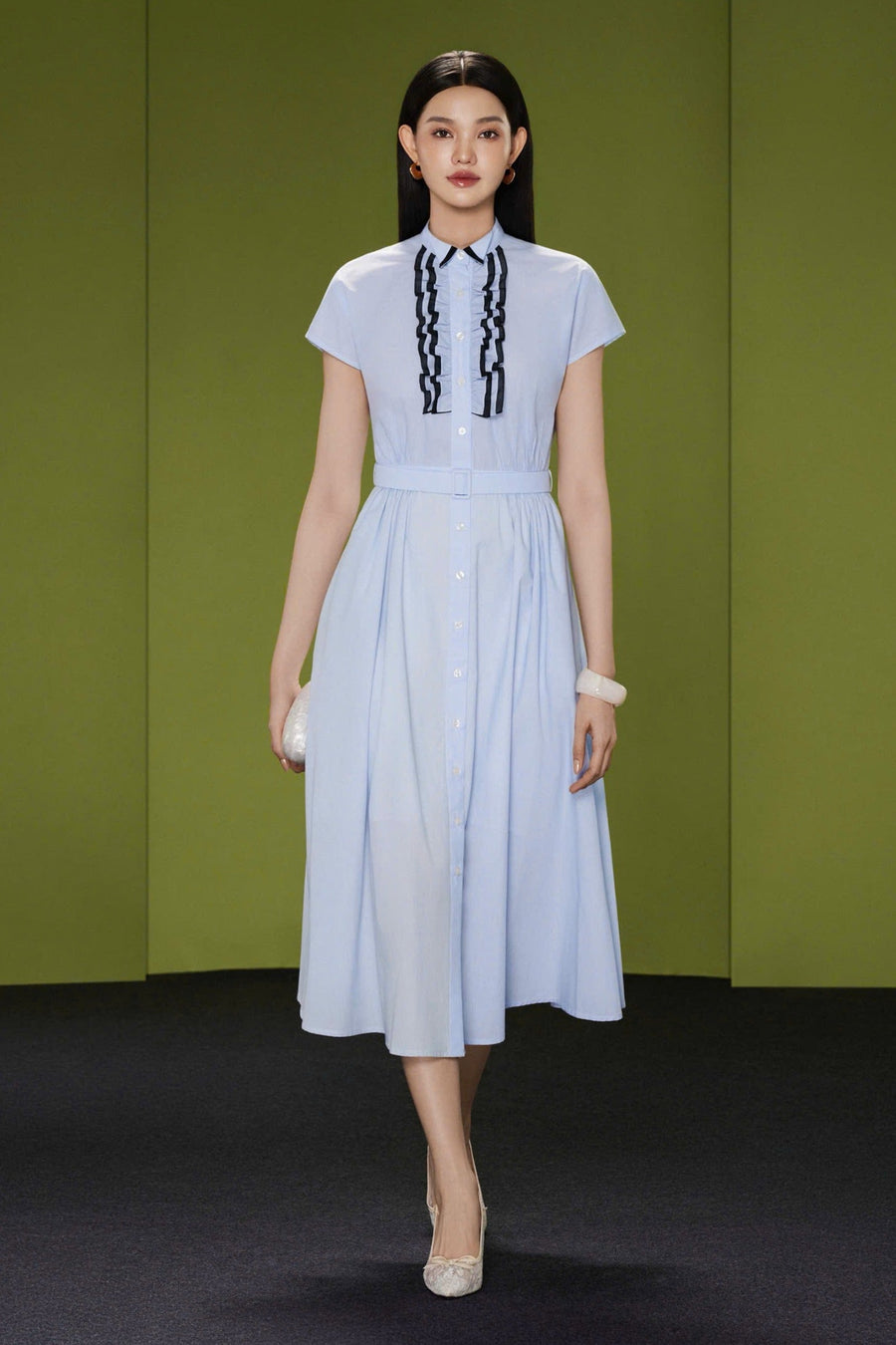 Valenne Collared Midi Dress 1