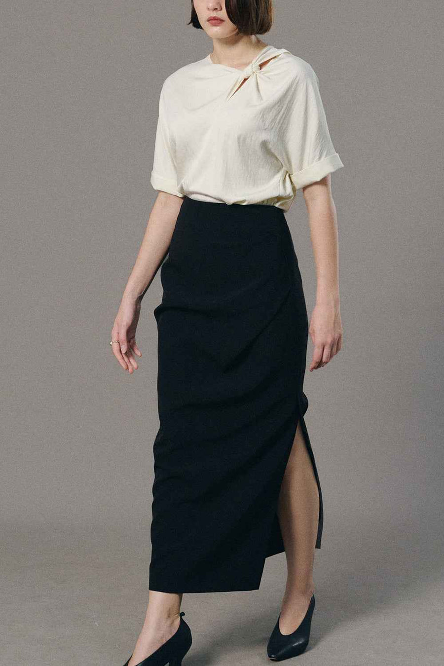 Valerie Asymmetric Neck Top