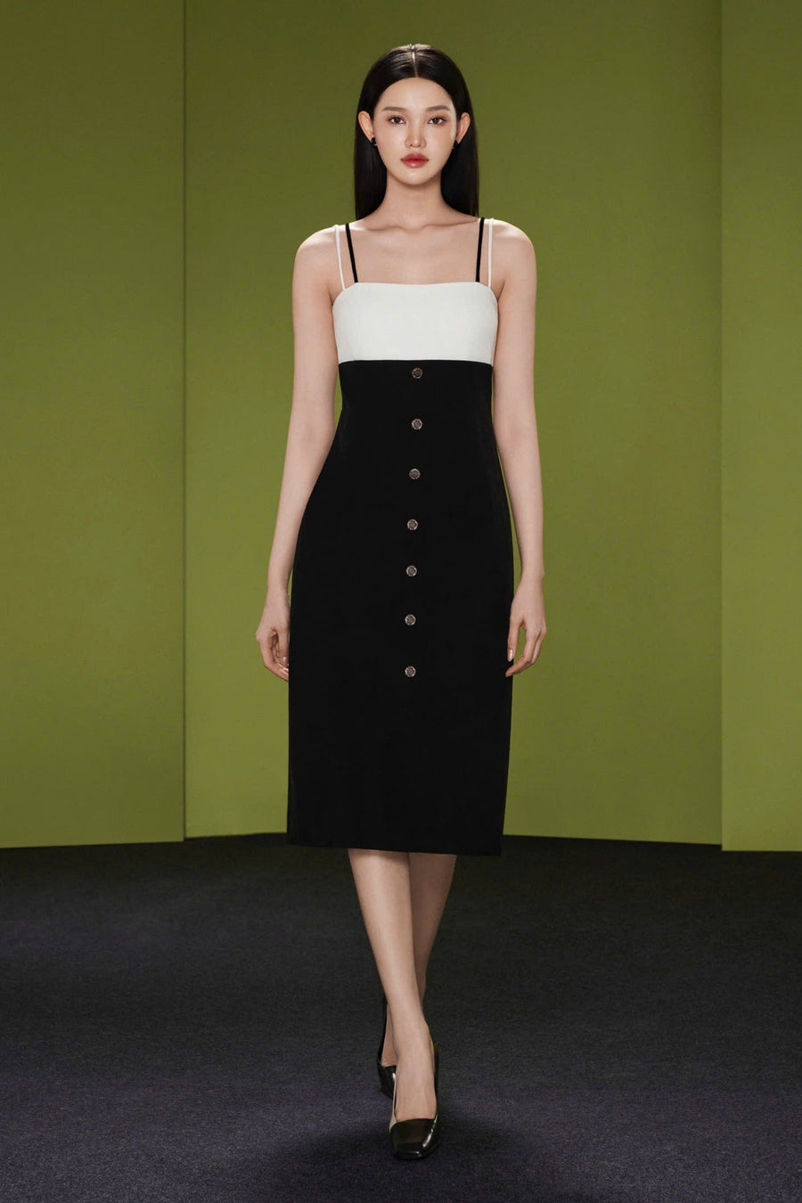 Velline Button Midi Dress 1