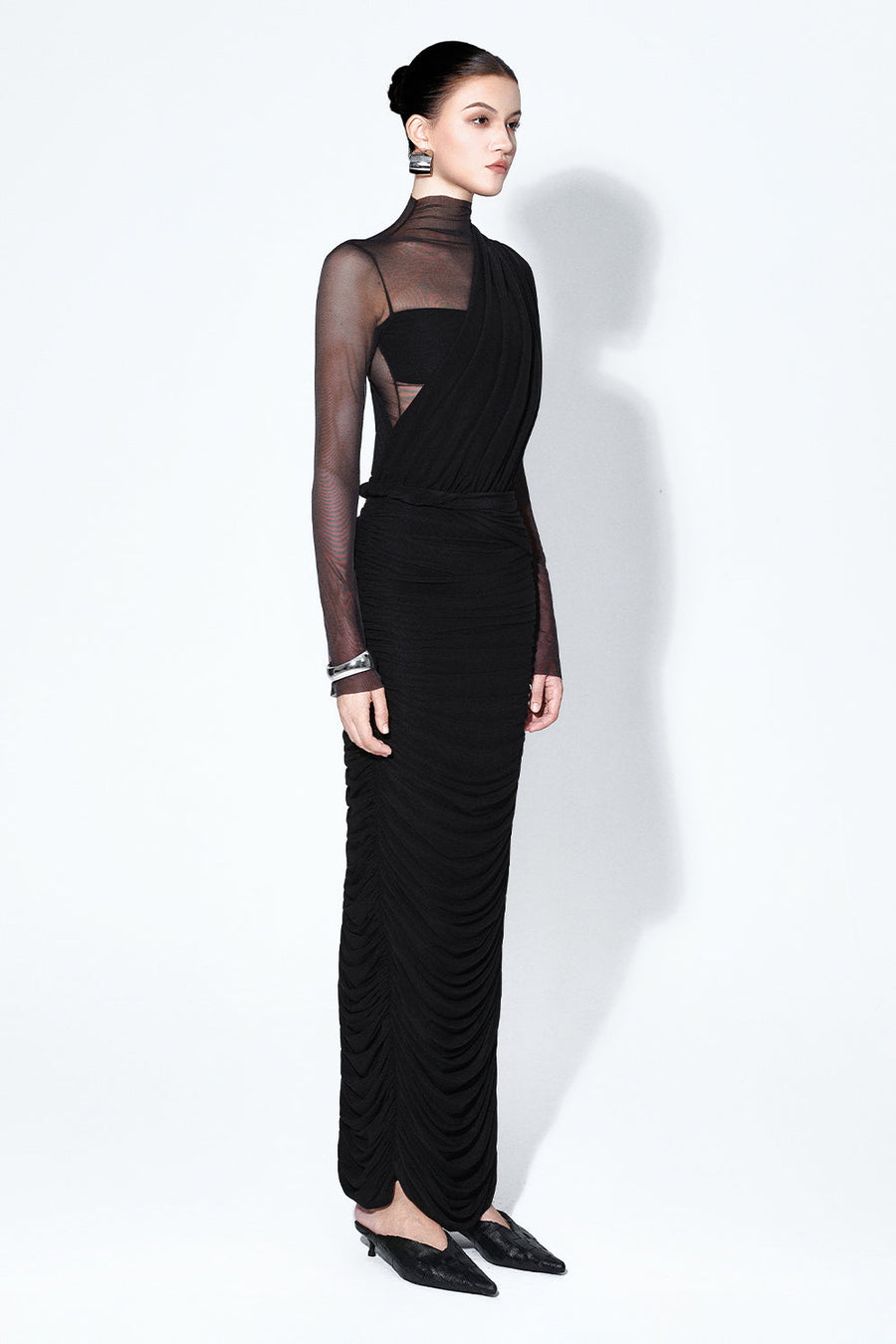 Velora Draped Maxi Dress 1