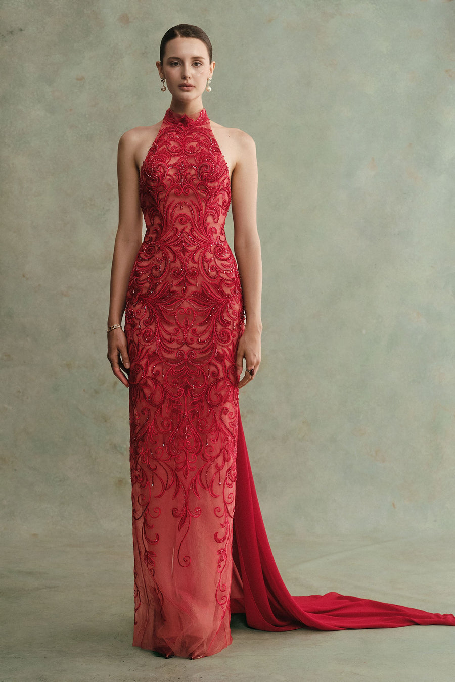Velora Embroidery Maxi Dress 1
