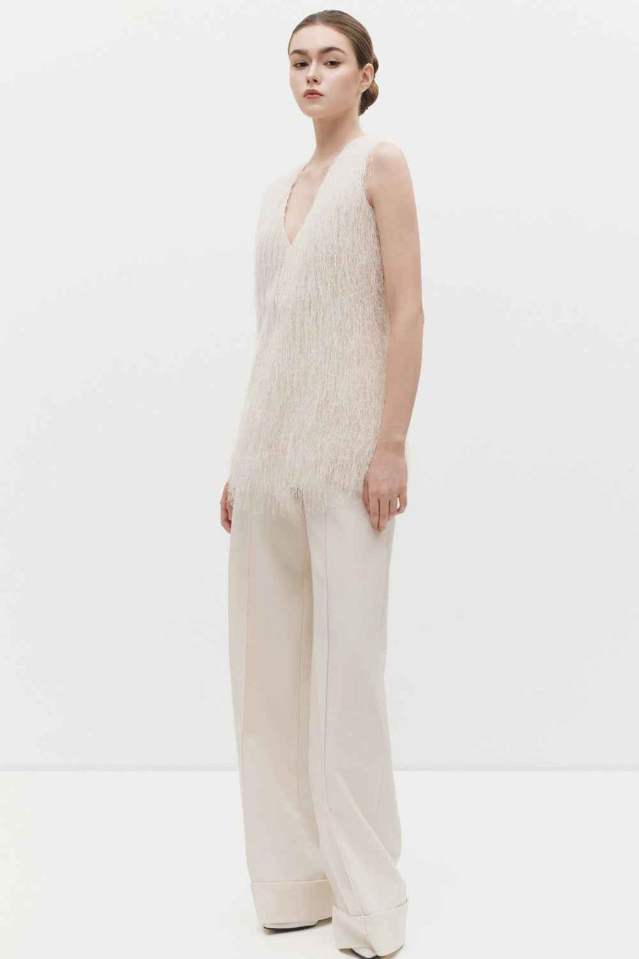 Vivian V-Neck Fringe Top