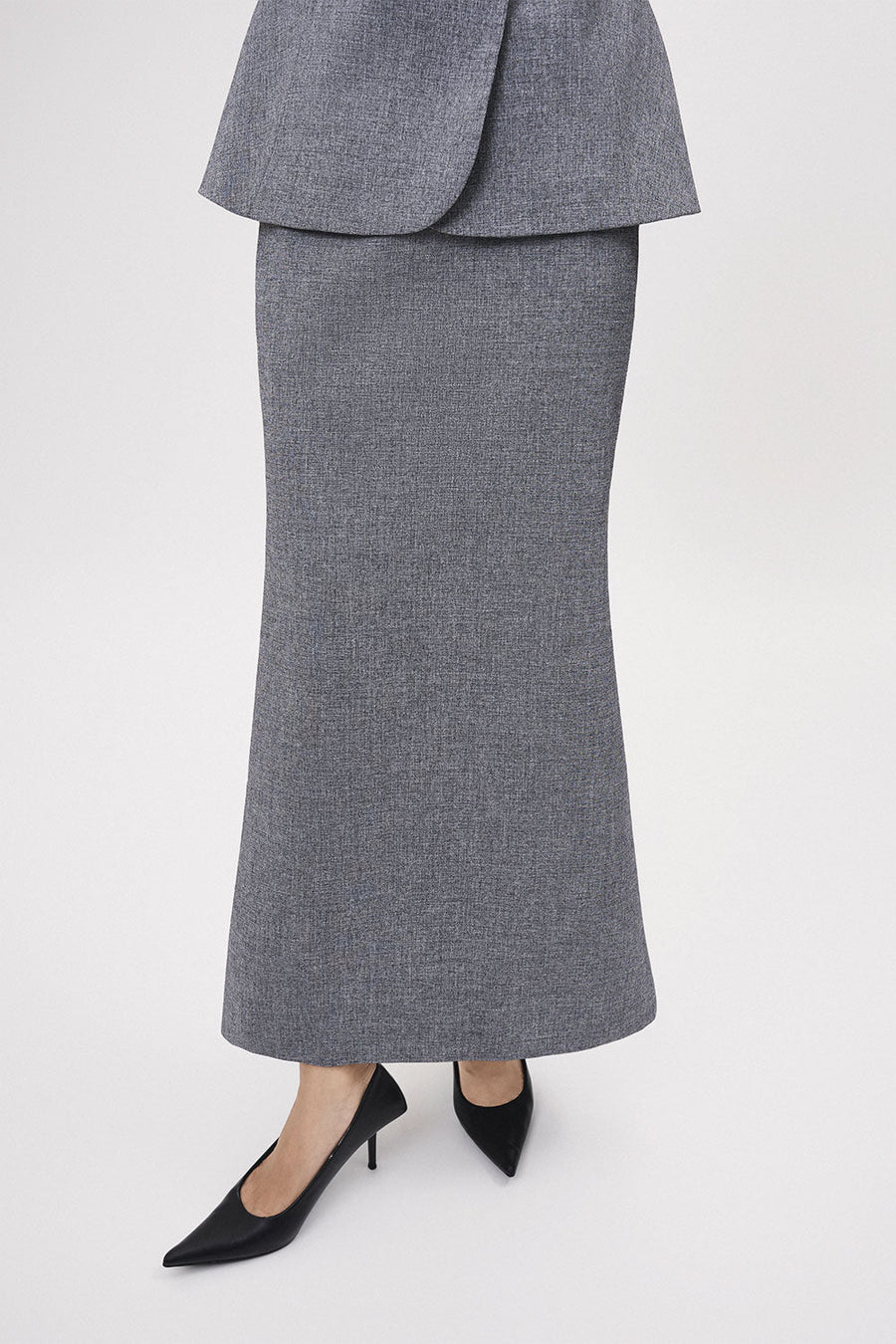 Mien Sheath Back Slit Polyester Maxi Skirt 2