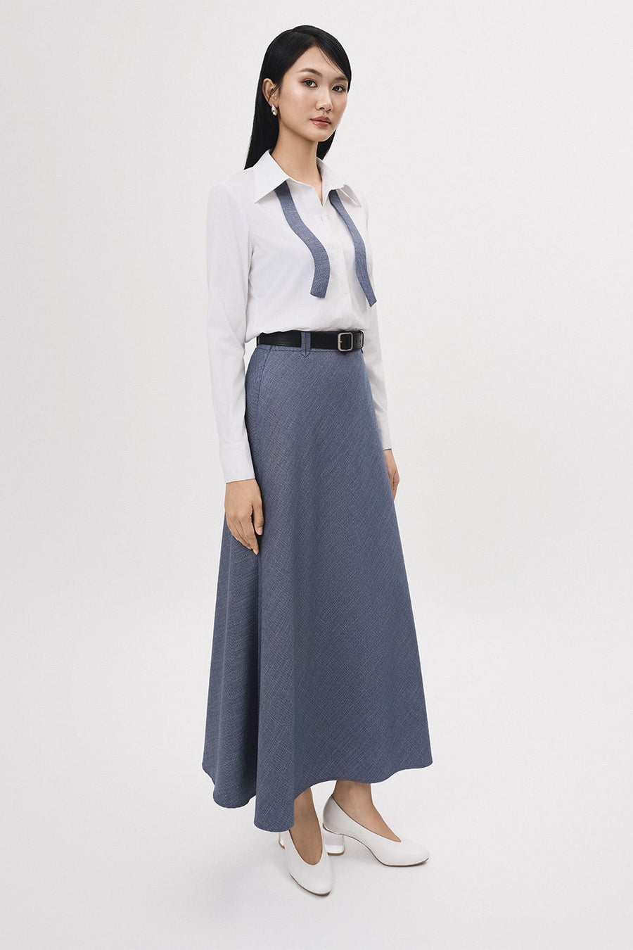 Nhip Straight Single Breasted Twill Shirt 9