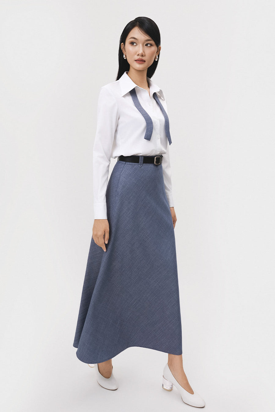 Nhip Straight Single Breasted Twill Shirt 12