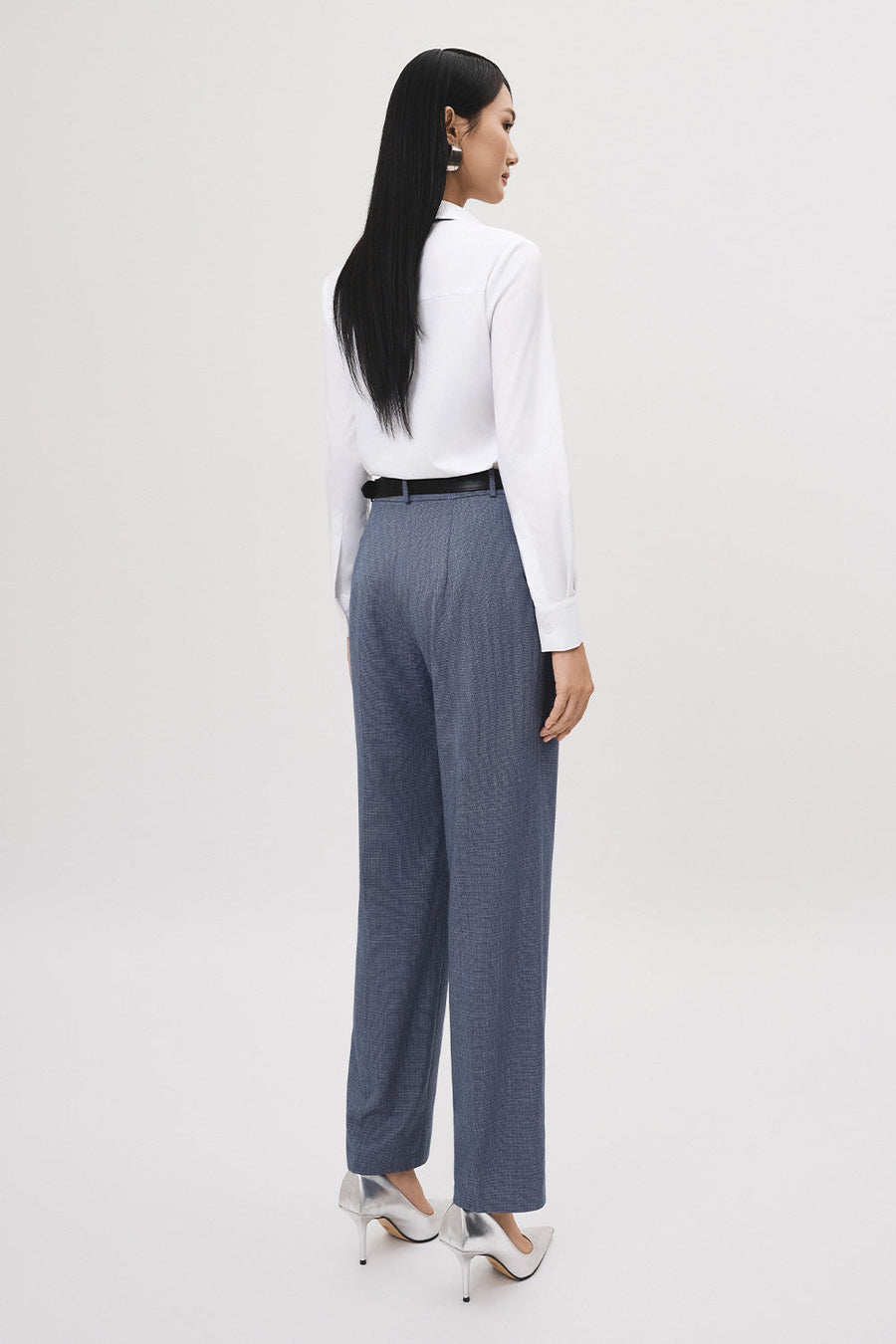Nhip Straight Single Breasted Twill Shirt 19