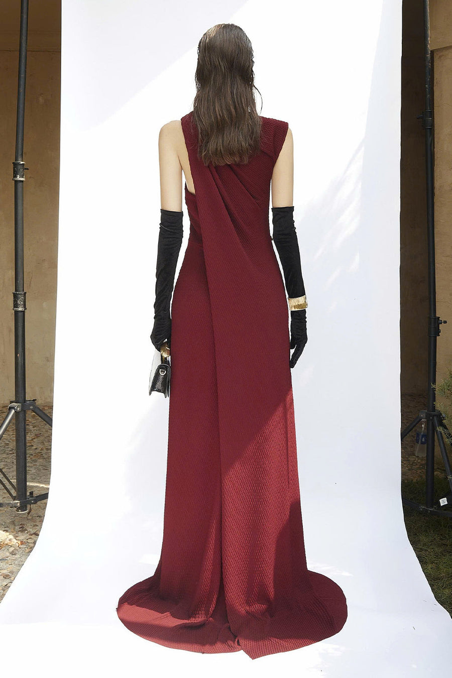 Walton High Neck Button Maxi Dress 7