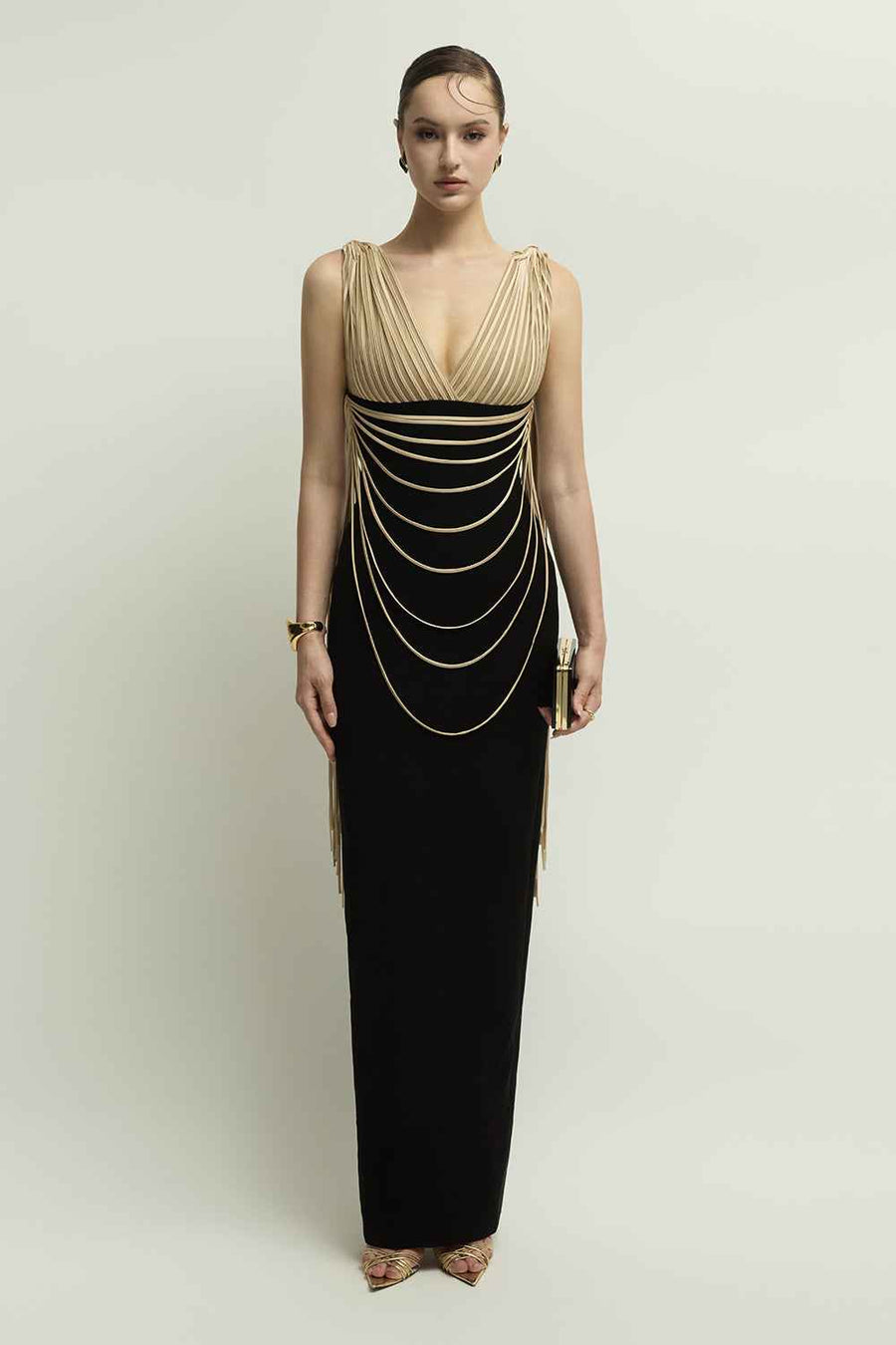Whitshire Sheath Chain Maxi Dress