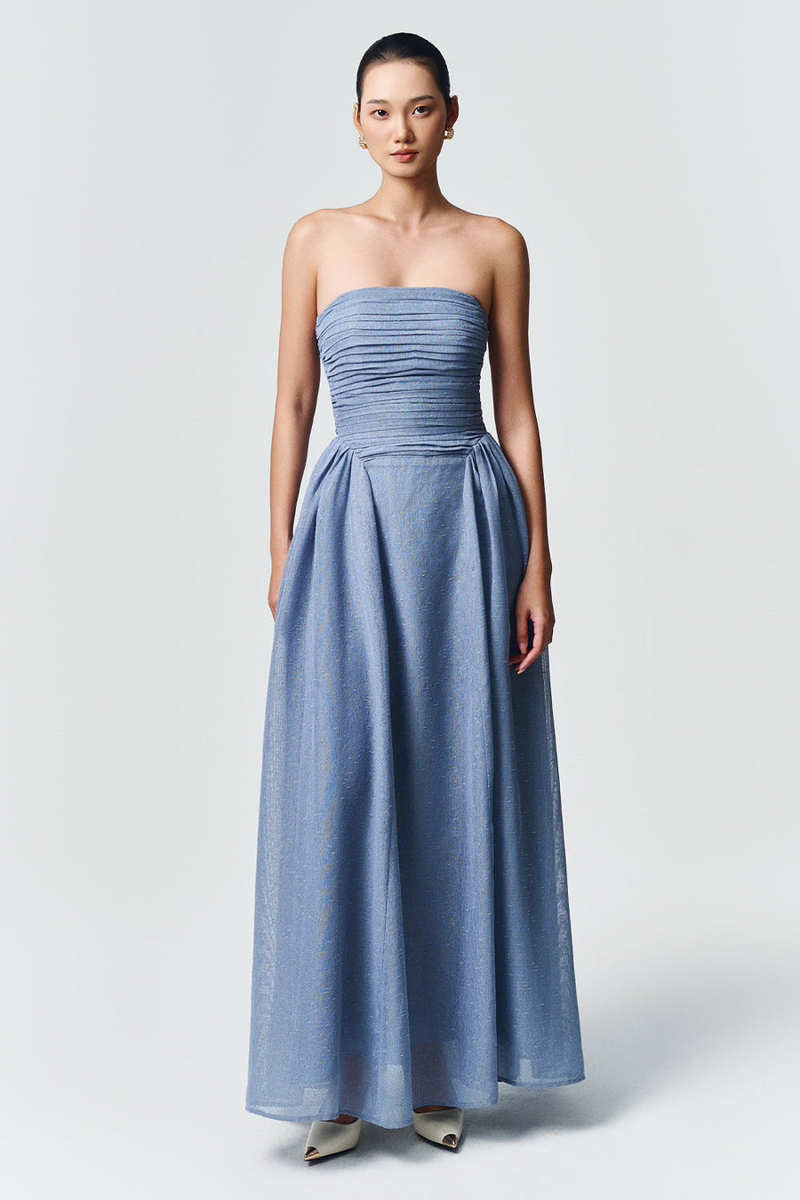 Willow Straight Across Draped Maxi Dress 33