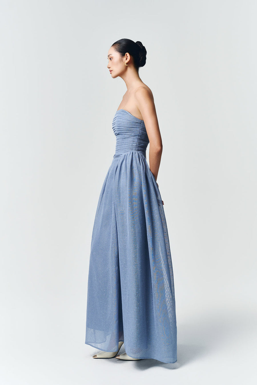 Willow Straight Across Draped Maxi Dress 29