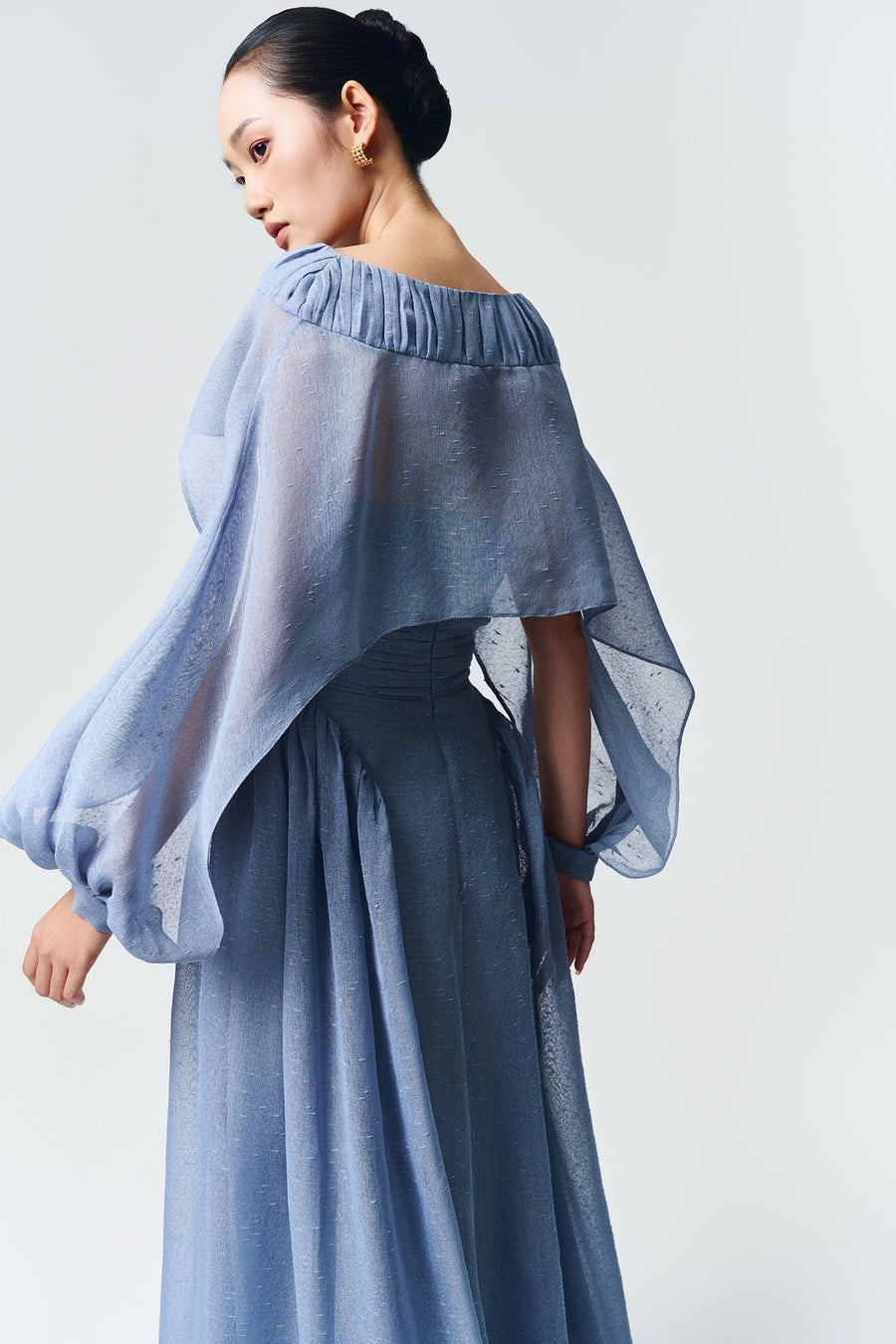 Willow Straight Across Draped Maxi Dress 26