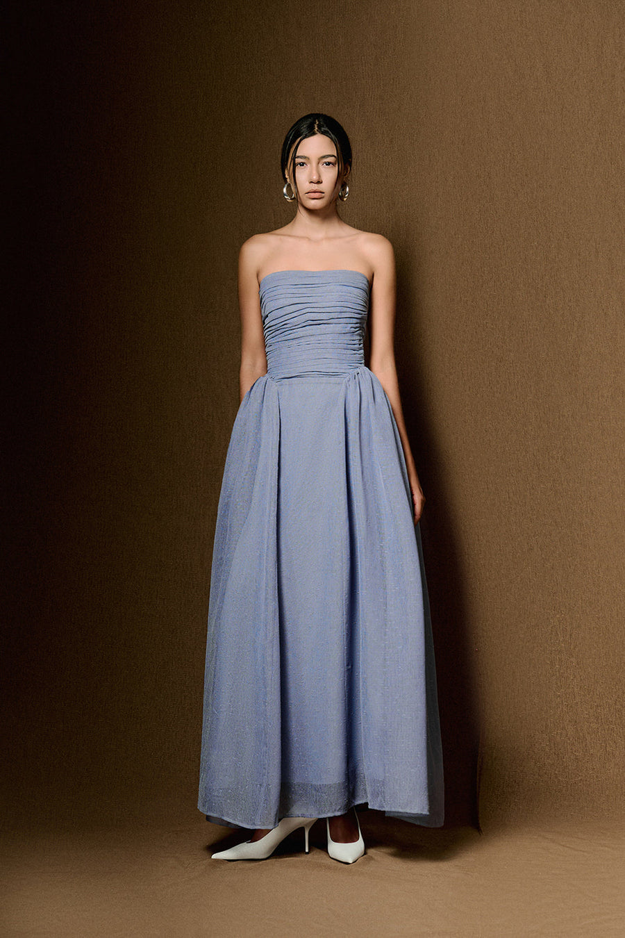 Willow Straight Across Draped Maxi Dress 30