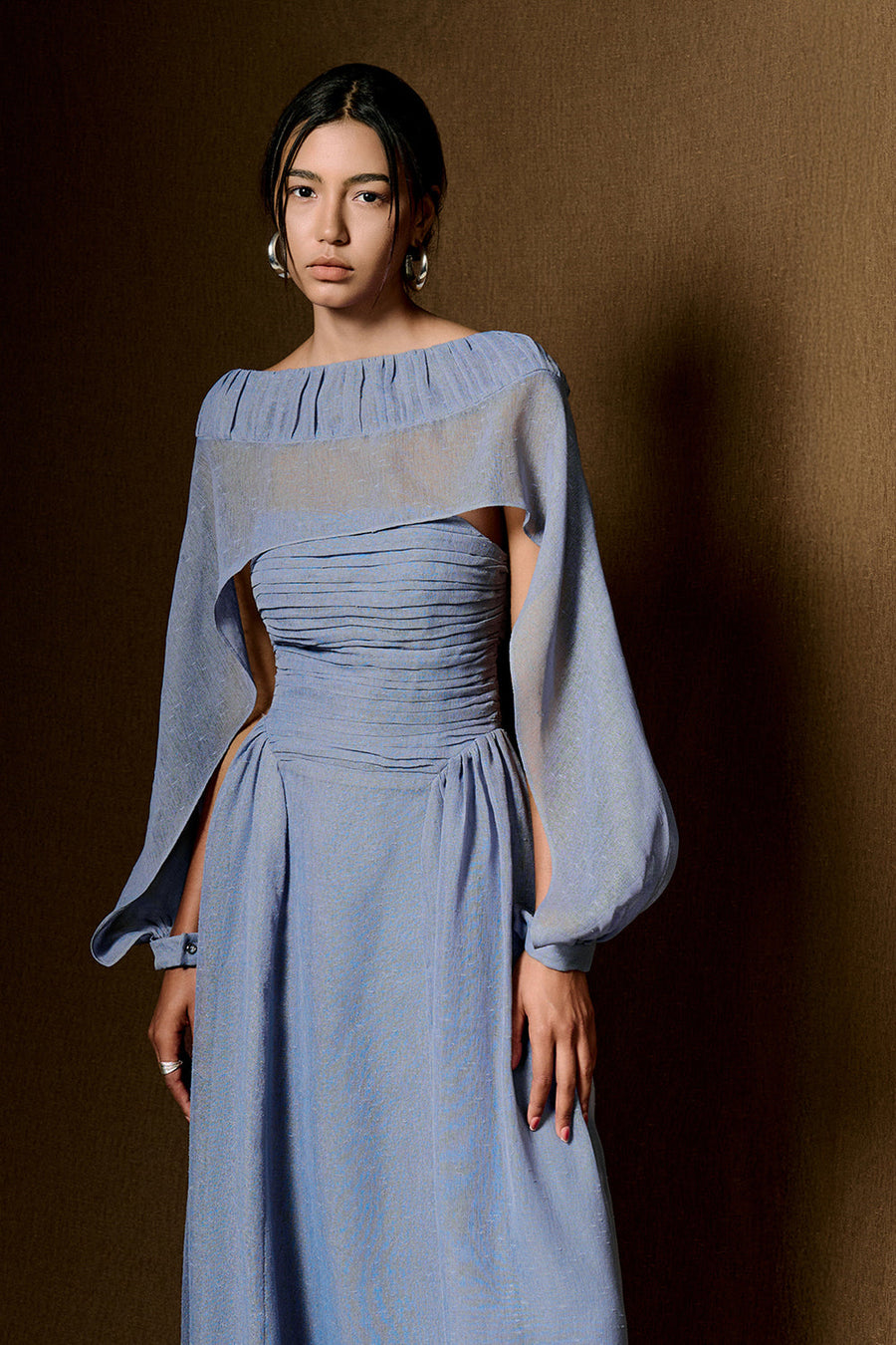 Willow Straight Across Draped Maxi Dress 24