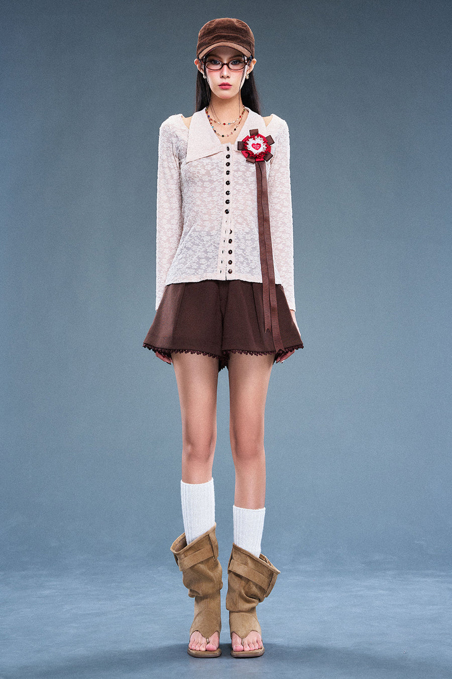 Witness Collared Lace Top 7