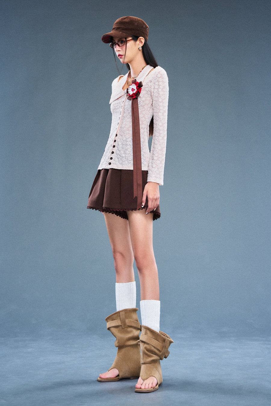Witness Collared Lace Top 4