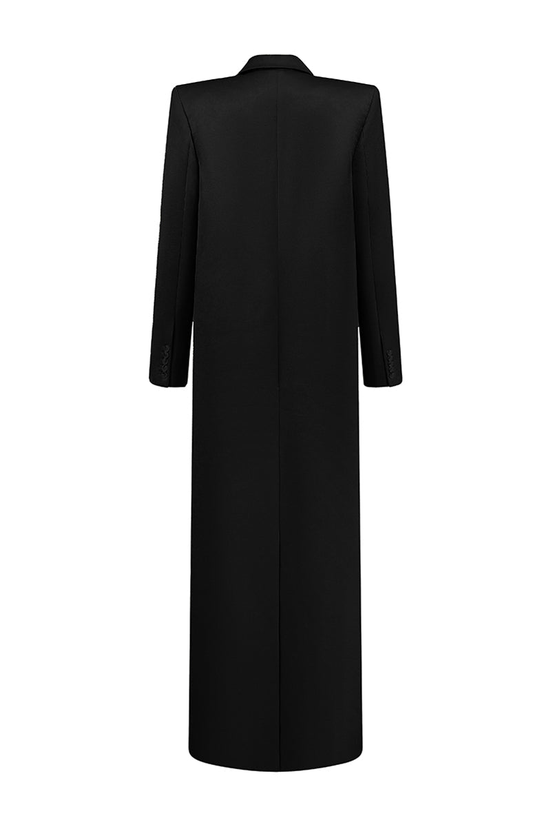 Yara Notched Taffeta Trench Coat 14