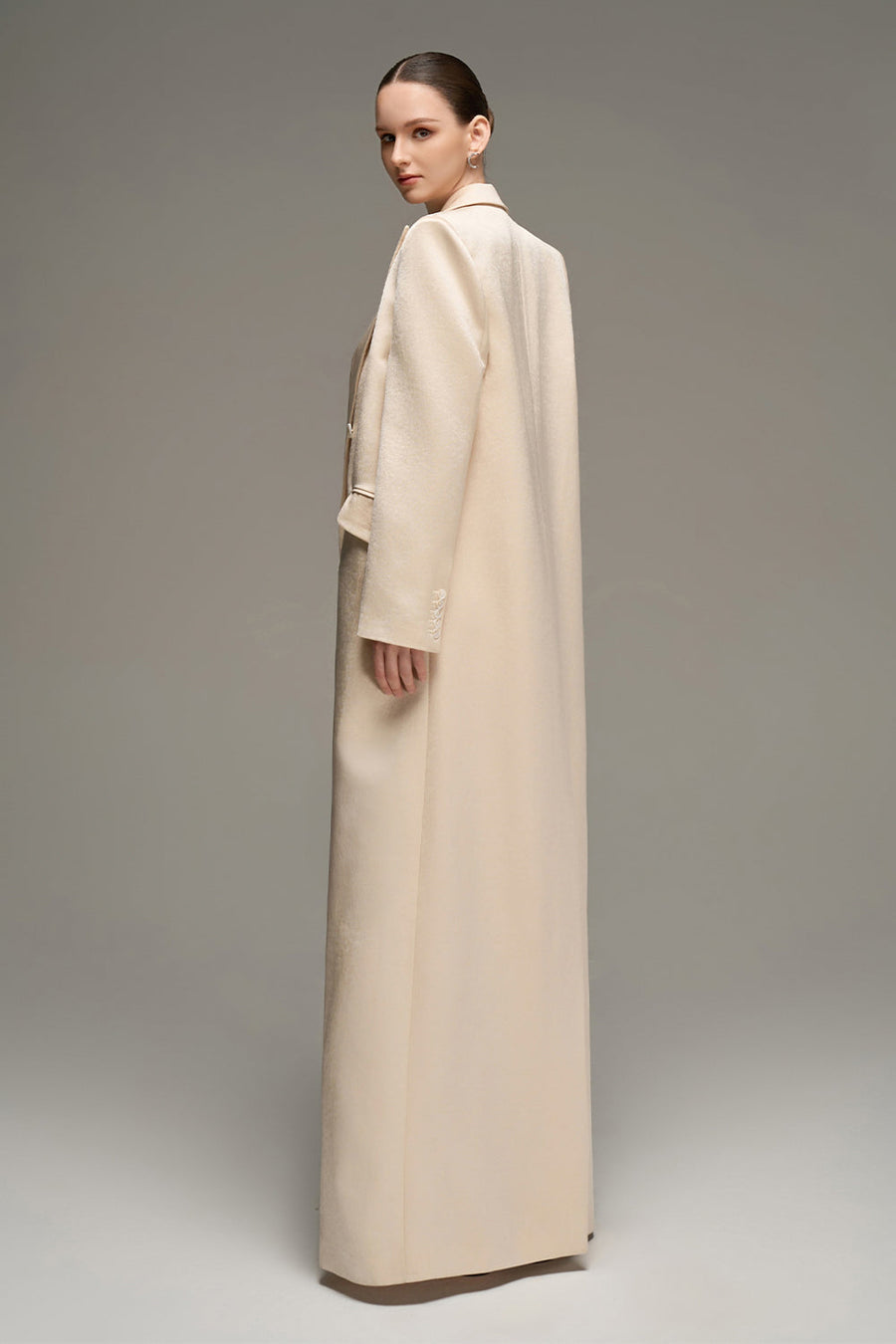 Yara Notched Taffeta Trench Coat 5