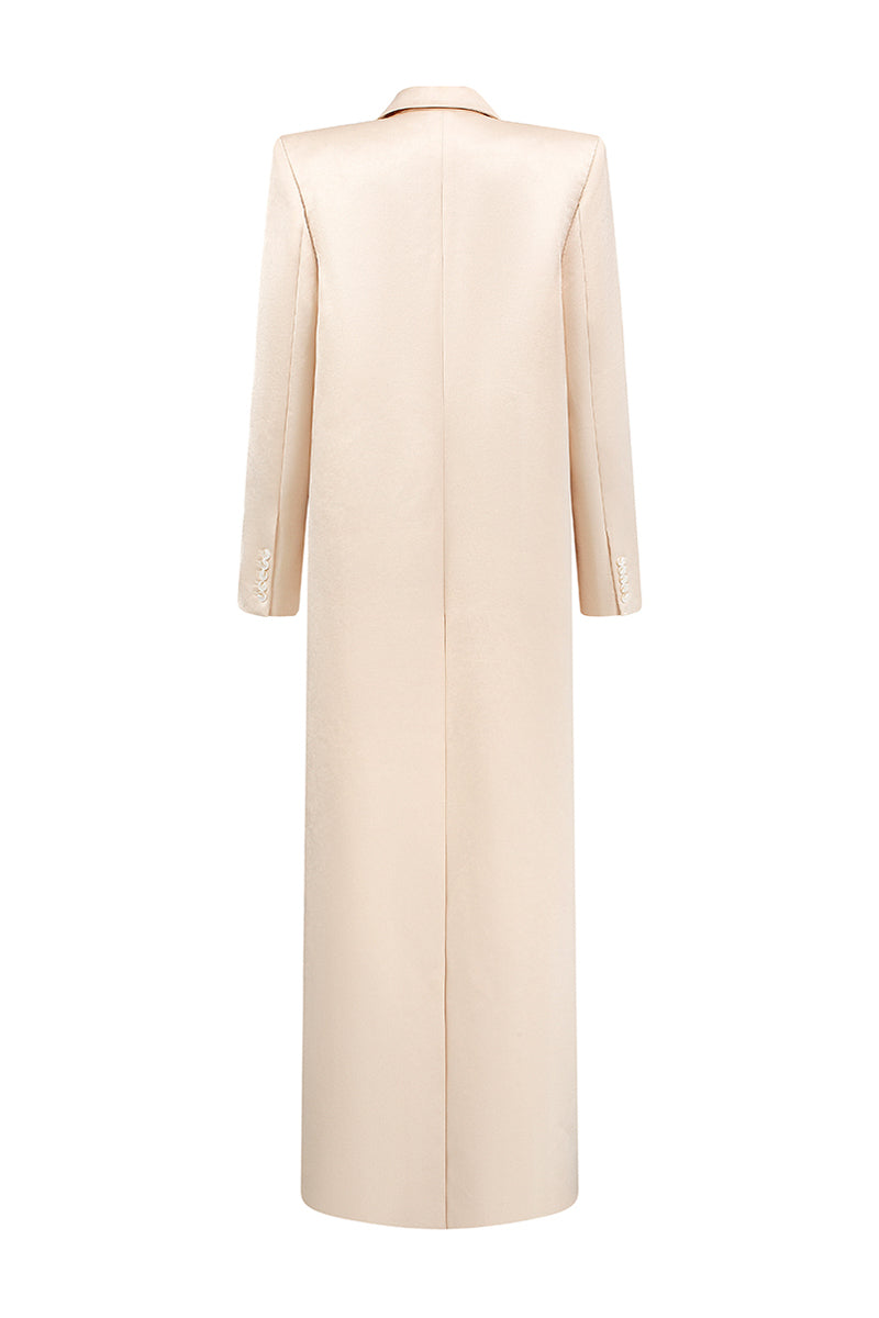 Yara Notched Taffeta Trench Coat 4