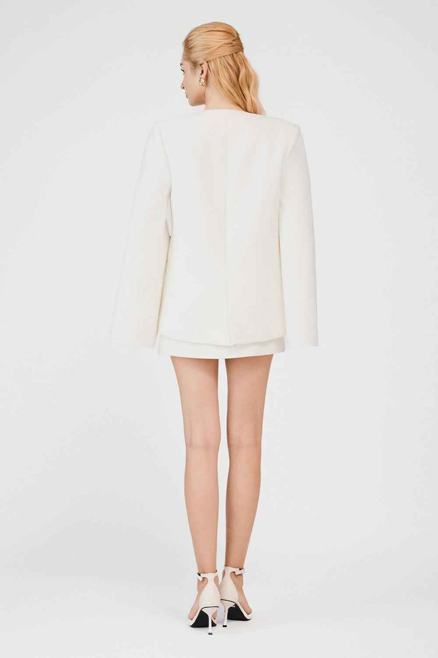 Addisyn Straight Split Sleeved Khaki Blazer