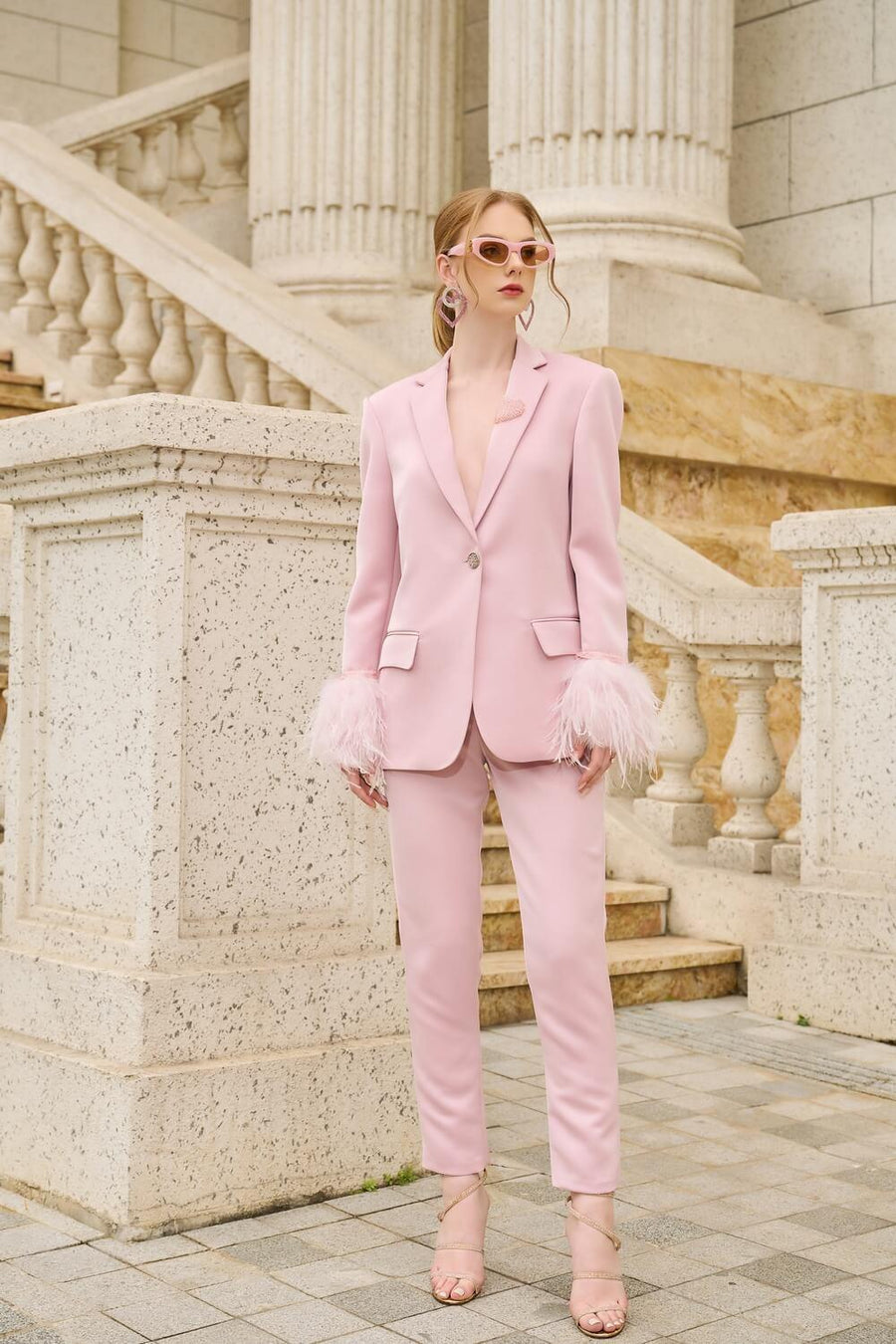 Adria Tapered Pants Pink Pants 21Six