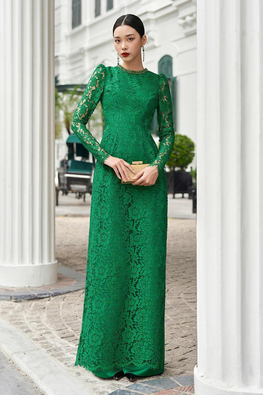 Agate Straight Wide Leg Silk Floor Length Pants 9