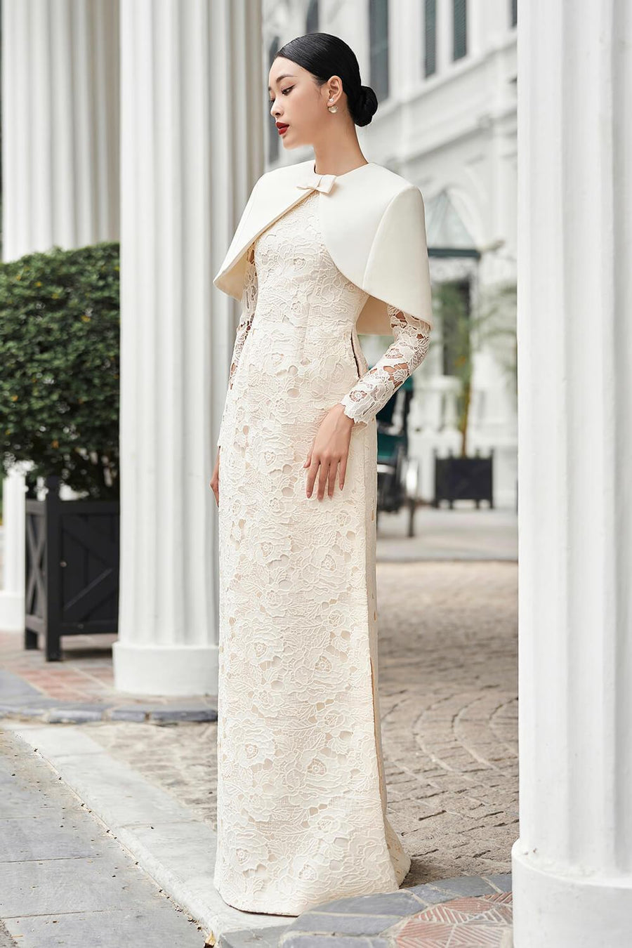 Agate Straight Wide Leg Silk Floor Length Pants 15