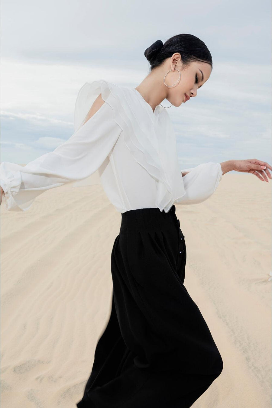 Aiden Wide Legs Pants Pants Larmes