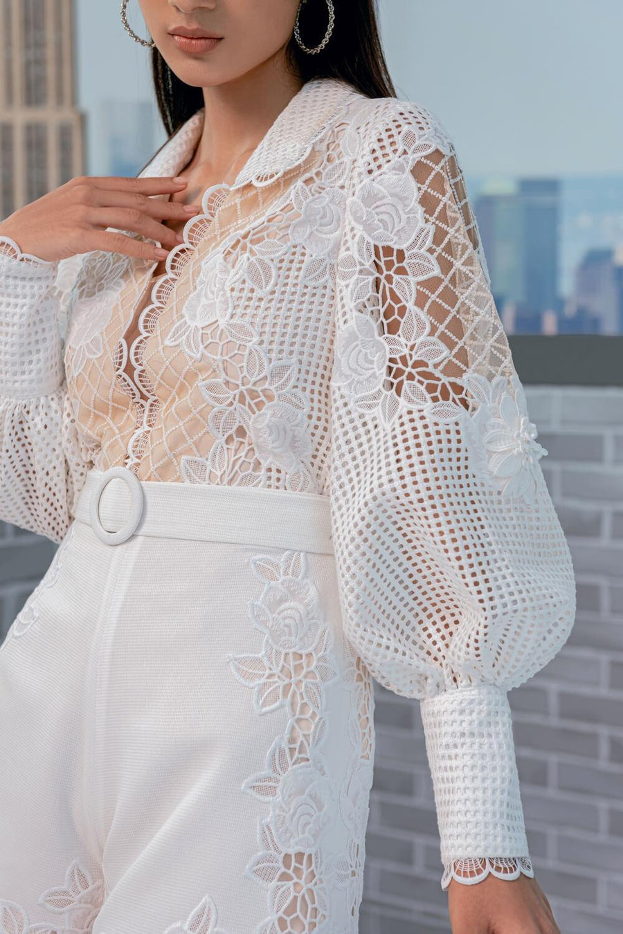 Alida Lace Shorts Shorts Rosee de Matin