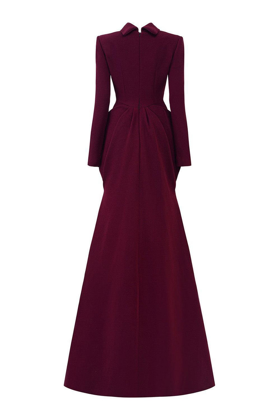 Alina Pegged Draped Scuba Floor Length Dress Gown Dress I.H.F Atelier