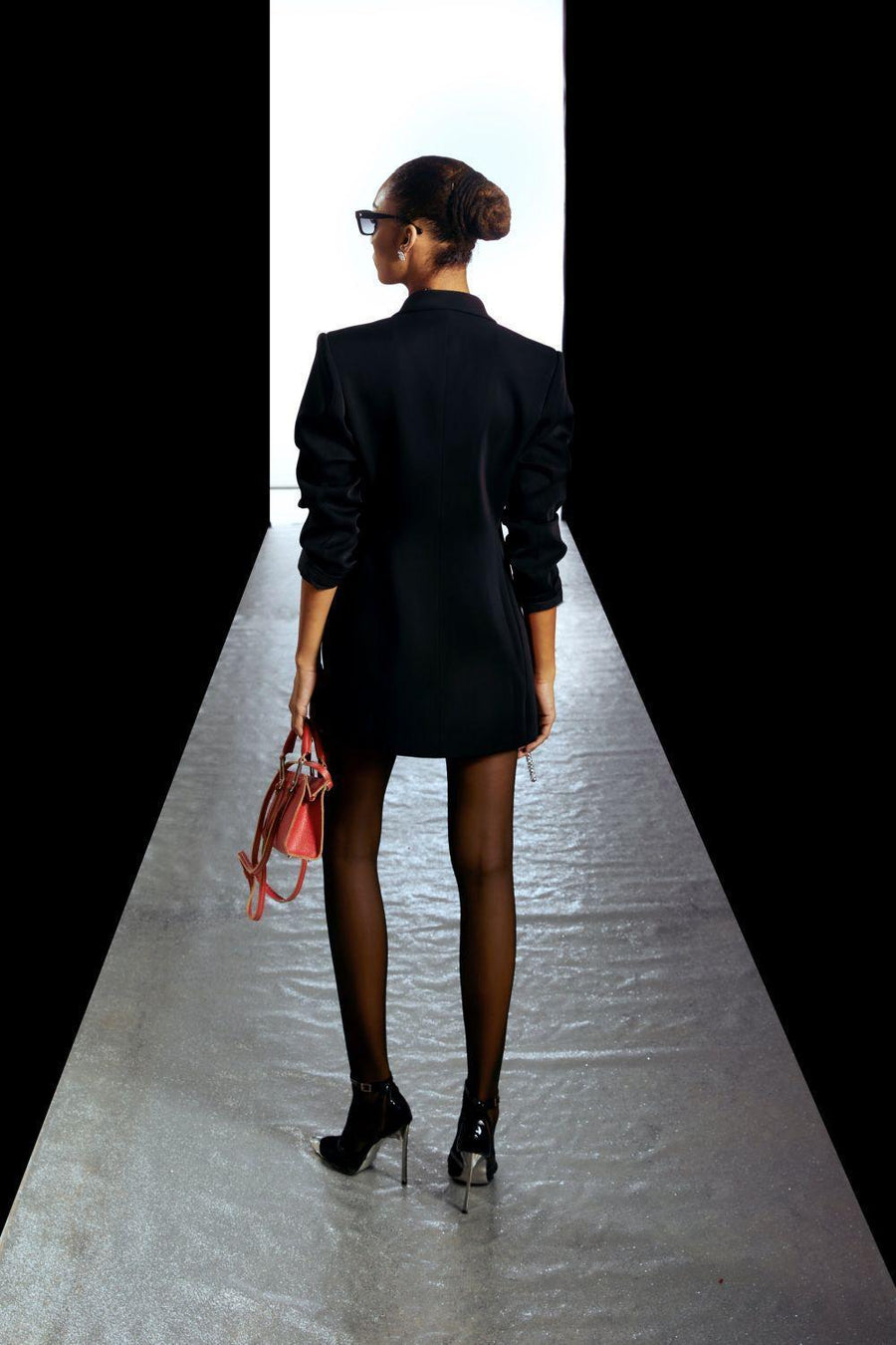 Alyssa Structured Peak Lapel Wool Blazer Blazer LASSY
