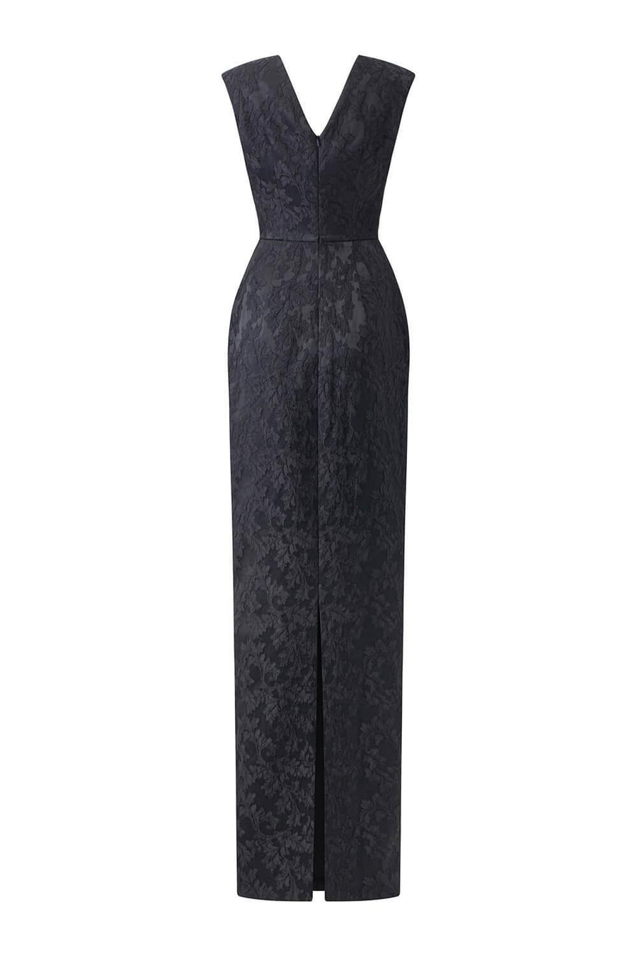 Animus Pegged Sleeveless Jacquard Floor Length Dress Gown Dress I.H.F Atelier
