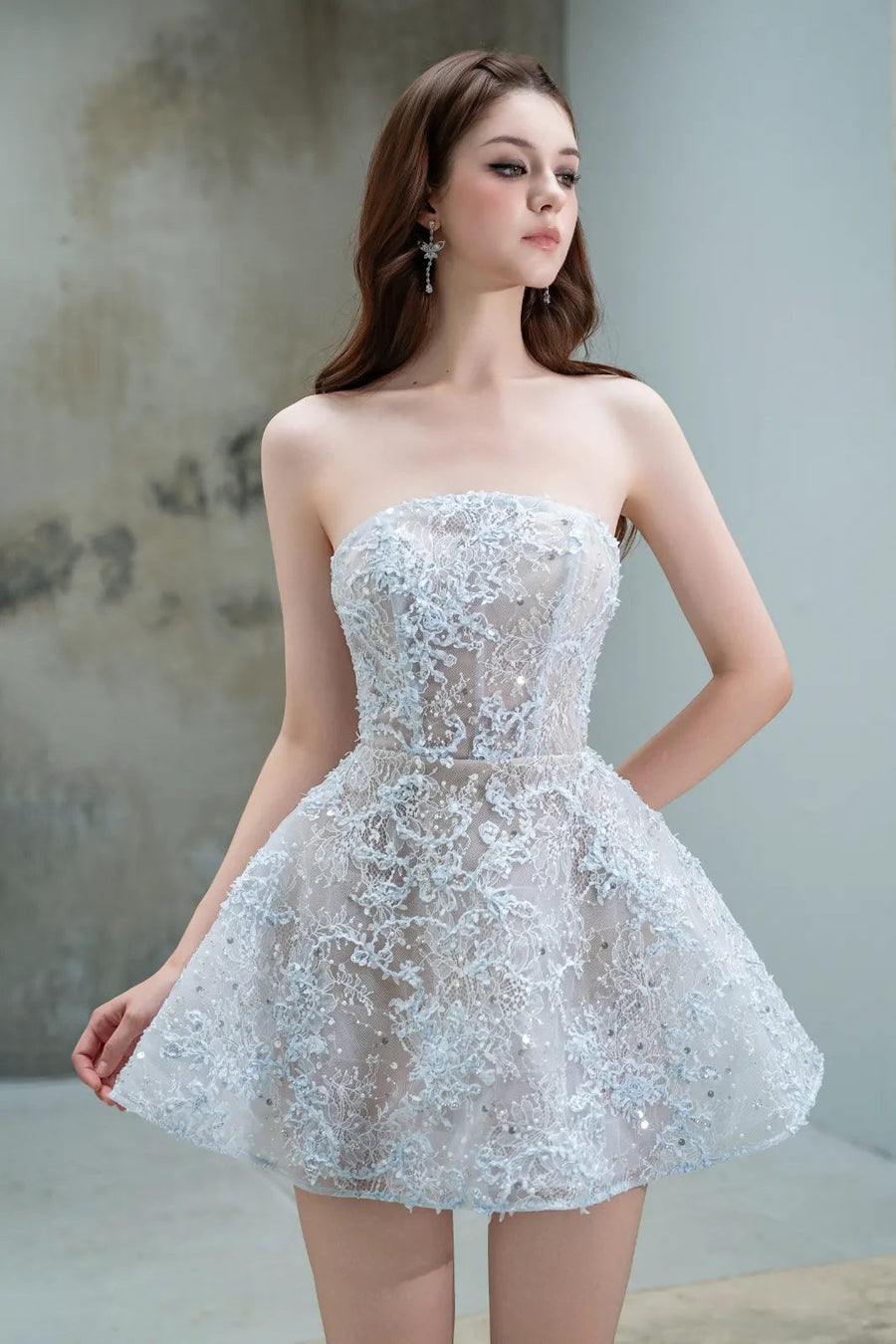 Auri Applique Mini Dress 4