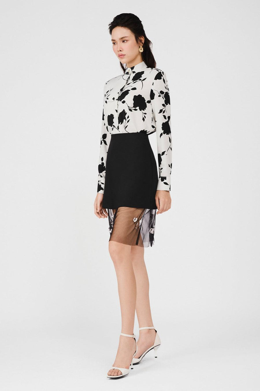 Azalea A-line Layered Rain Cloth Above The Knee Skirt 6