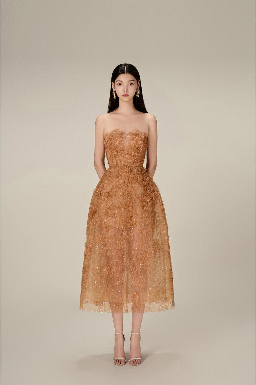 Bead Lace Midi Dress 23