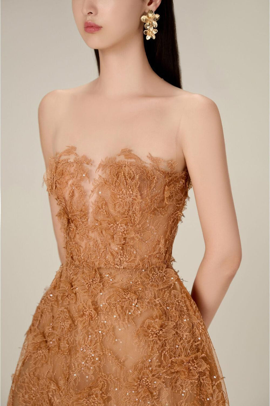 Bead Lace Midi Dress 24