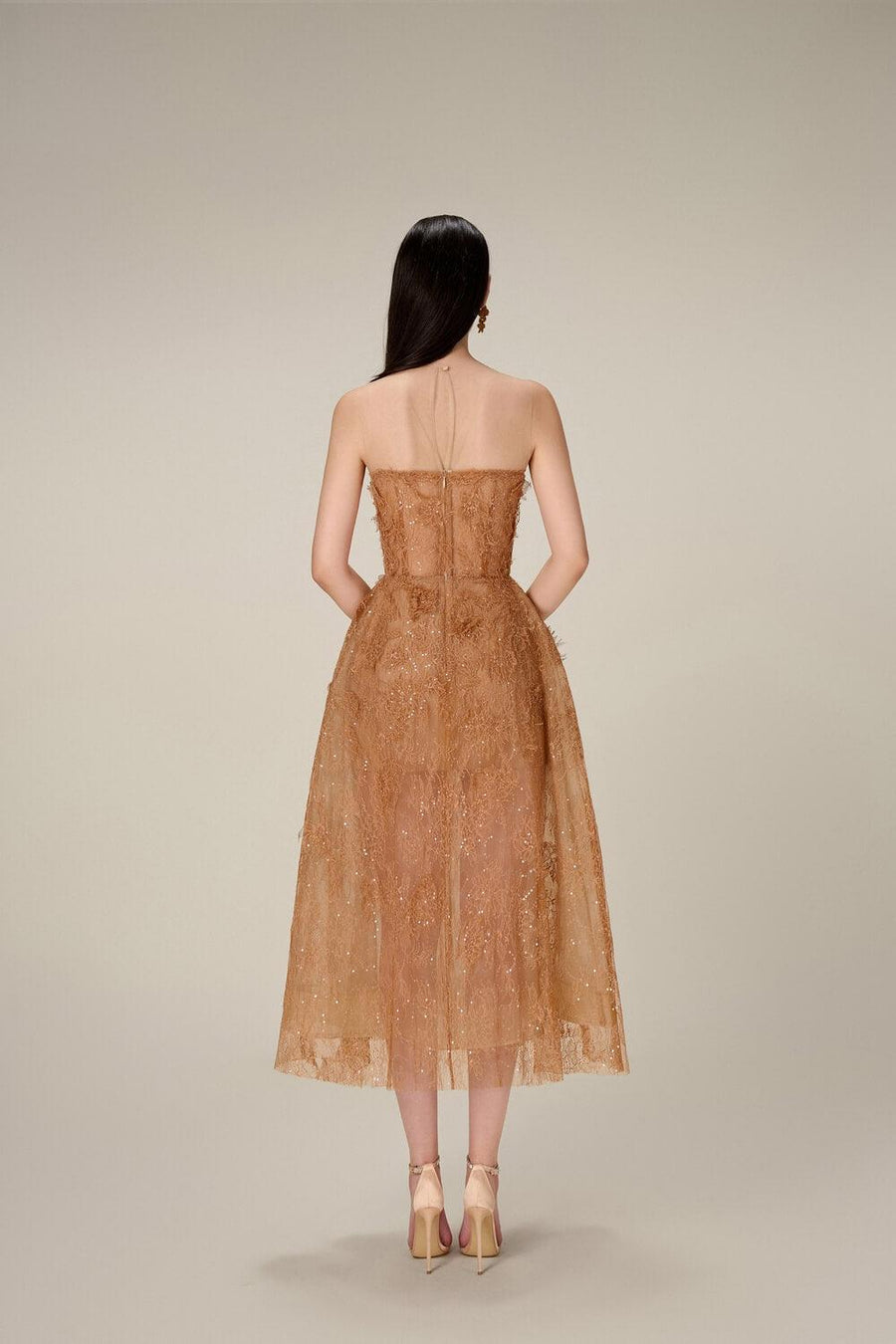 Bead Lace Midi Dress 26
